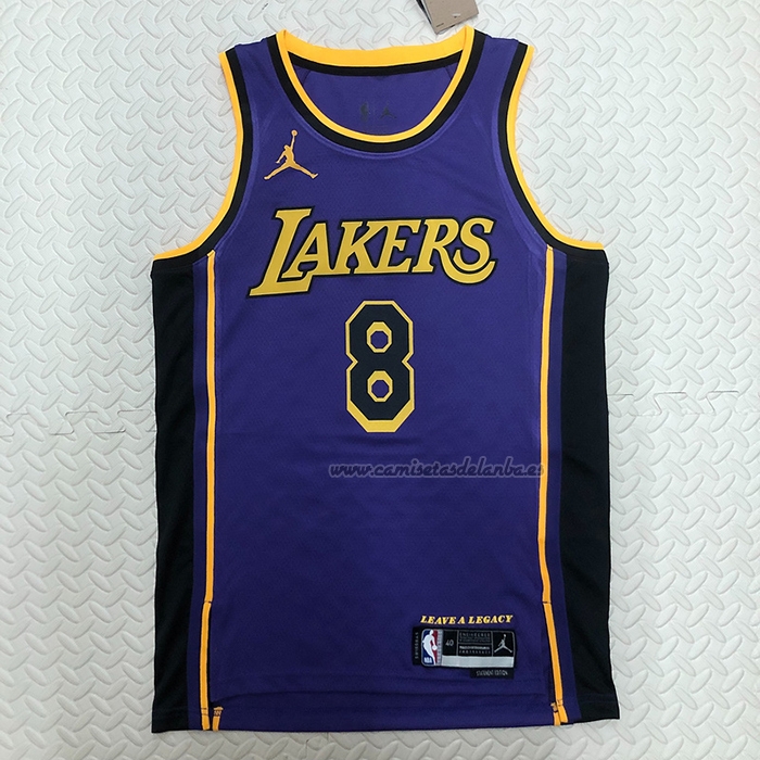 Camiseta Los Angeles Lakers Kobe Bryant NO 8 Statement 2022-23 Violeta